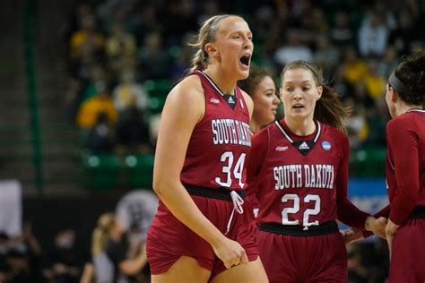 South Dakota's Hannah Sjerven, Chloe Lamb enter .